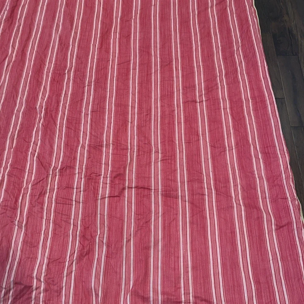 RARE! Vintage RALPH LAUREN FULL QUEEN Bed Comforter Red STRIPE SEYCHELLES